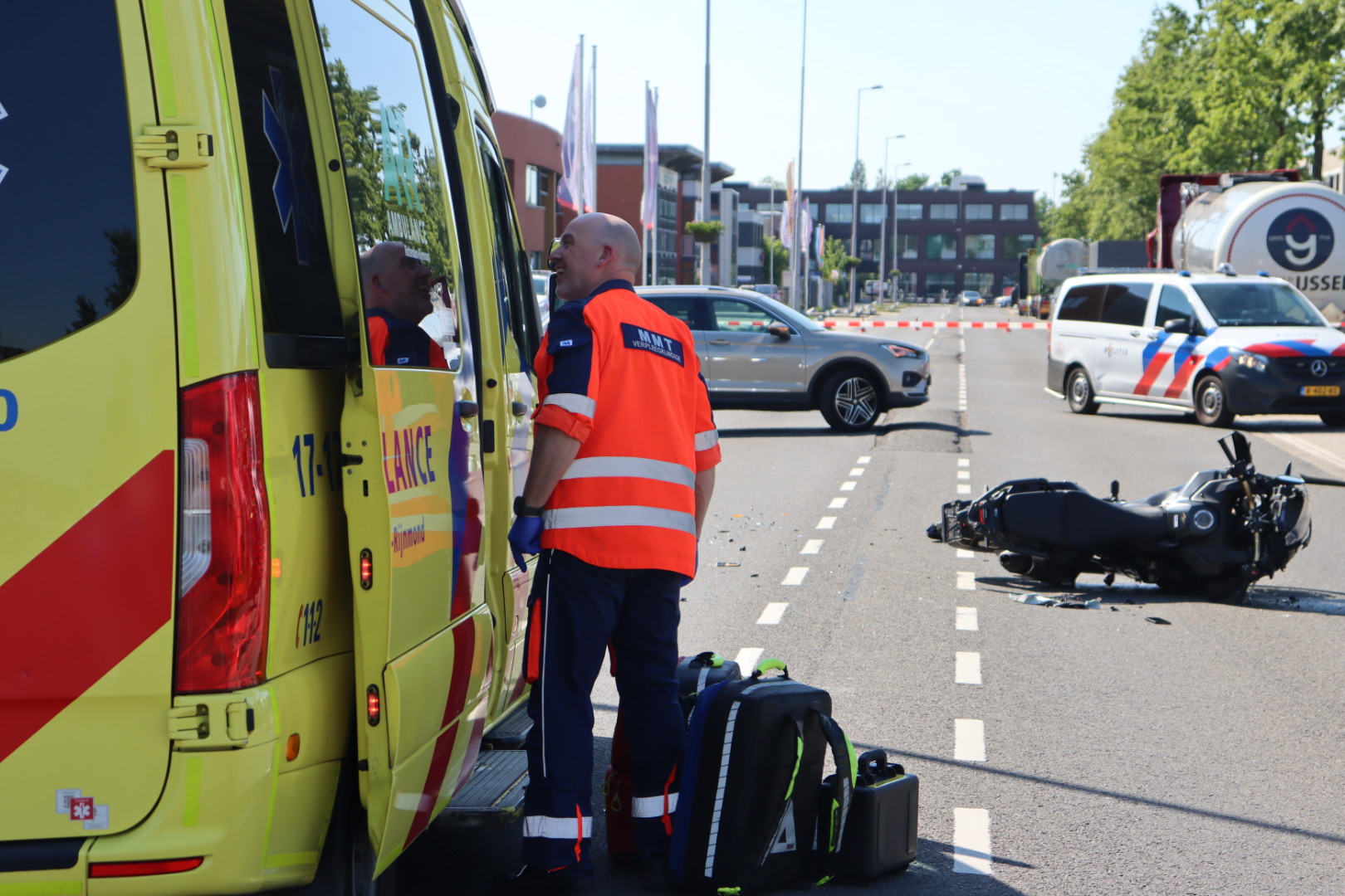 Motorrijder zwaargewond na ongeval in Hoogvliet